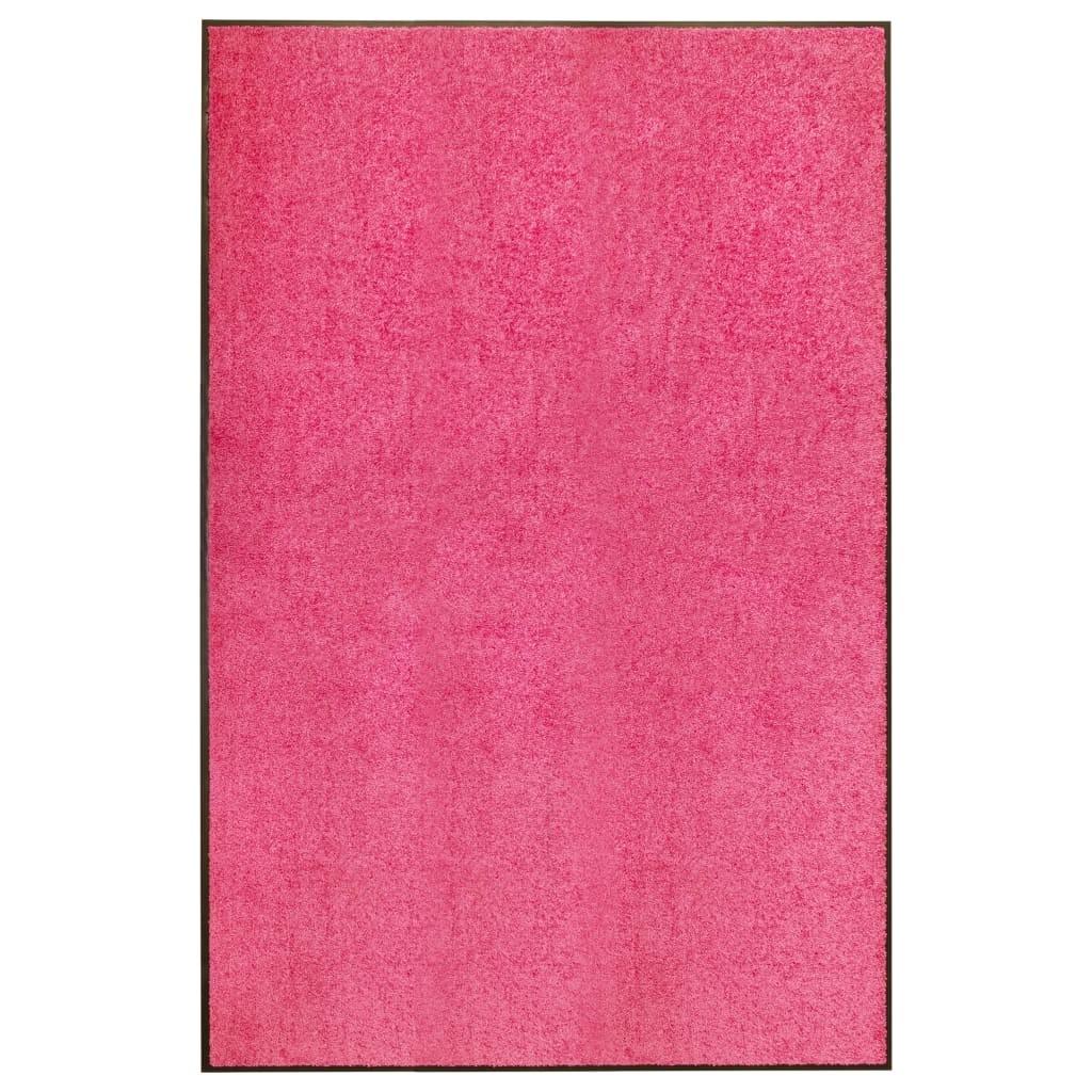Vaskbar dørmåtte 120x180 cm pink