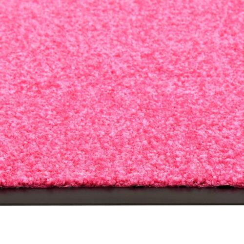 Vaskbar dørmåtte 120x180 cm pink