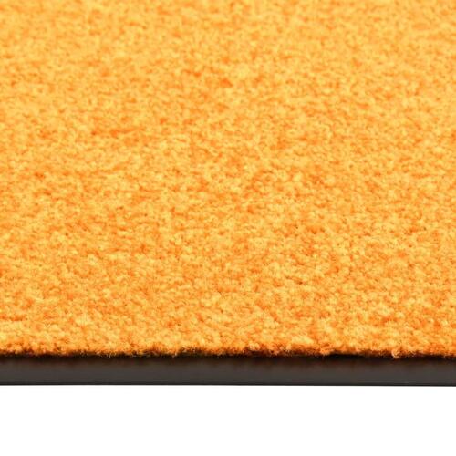 Vaskbar dørmåtte 40x60 cm orange