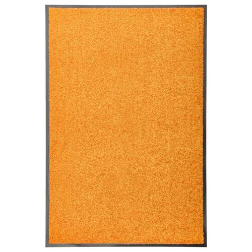 Vaskbar dørmåtte 60x90 cm orange