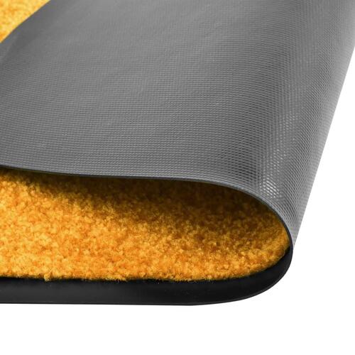 Vaskbar dørmåtte 60x180 cm orange