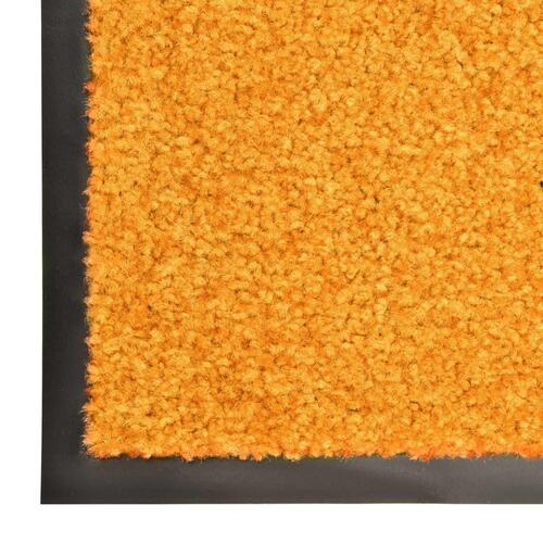 Vaskbar dørmåtte 60x180 cm orange
