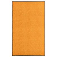 Vaskbar dørmåtte 90x150 cm orange