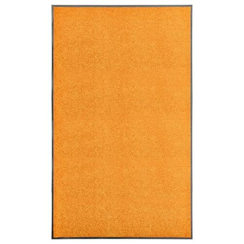 Vaskbar dørmåtte 90x150 cm orange