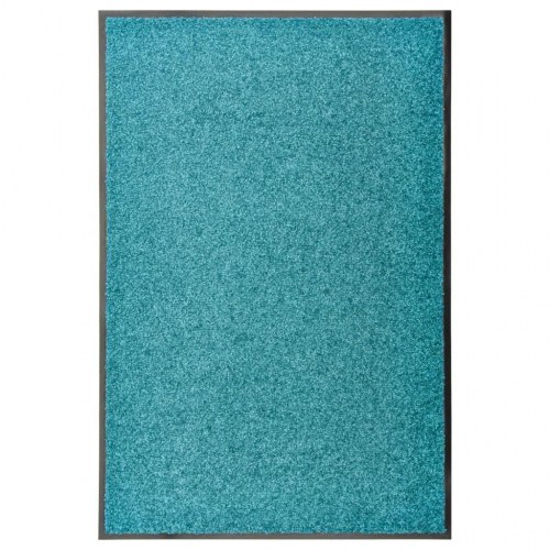 Vaskbar dørmåtte 60×90 cm - cyanblå indendørs/udendørs