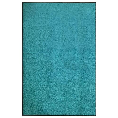 Vaskbar dørmåtte 120x180 cm cyanblå