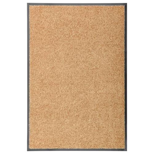 Vaskbar dørmåtte 60x90 cm cremefarvet