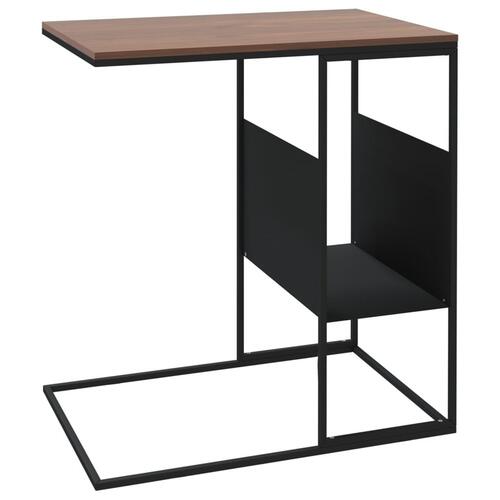 Sidebord 55x36x59,5 cm konstrueret træ sort