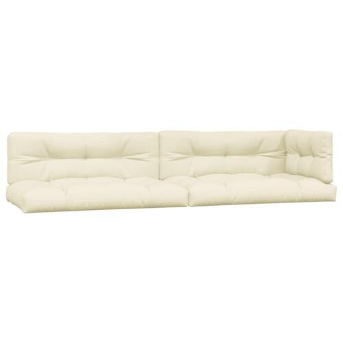 Hynder til pallesofa 5 stk. cremefarvet