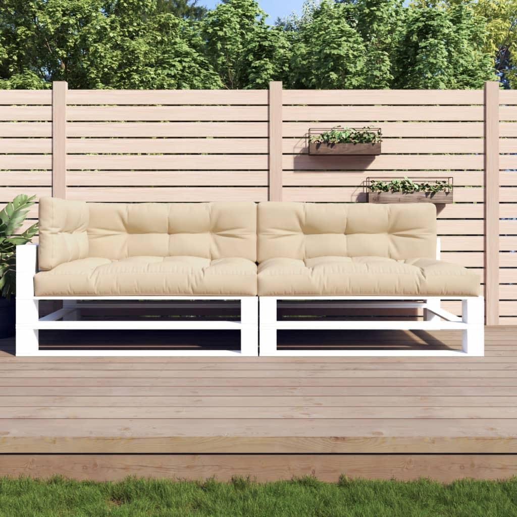 Pallehynder 5 stk. stof beige