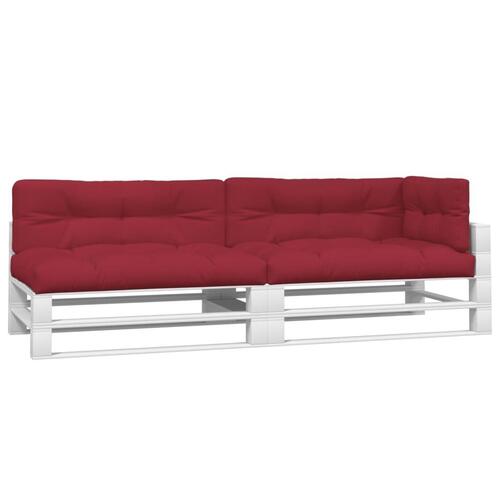 Hynder til pallesofa 5 stk. vinrød