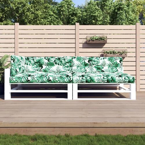 Hynder til pallesofa 5 stk. bladmønster