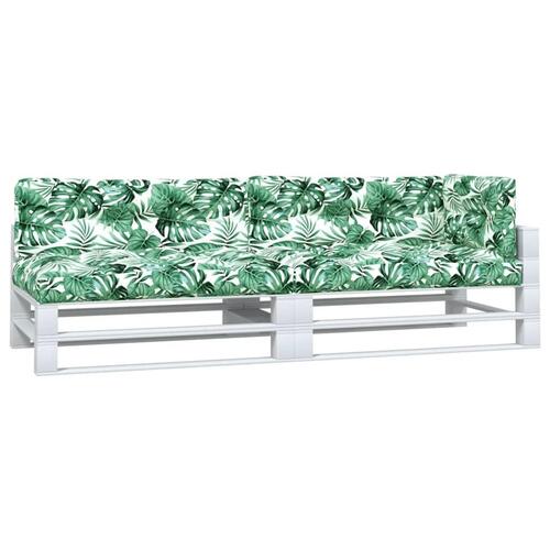Hynder til pallesofa 5 stk. bladmønster