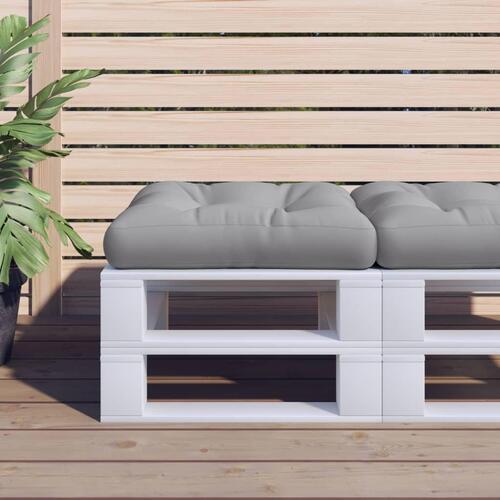 Hynde til pallesofa 58x58x10 cm grå
