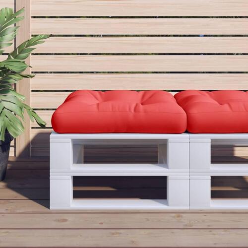 Hynde til pallesofa 58x58x10 cm rød