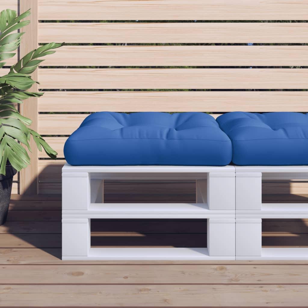 Pallehynde 58x58x10 cm stof kongeblå