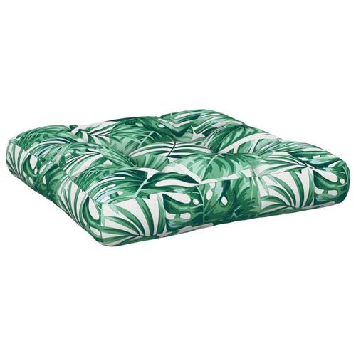 Hynde til pallesofa 58x58x10 cm bladmønster