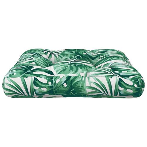 Hynde til pallesofa 58x58x10 cm bladmønster