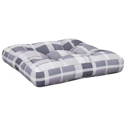 Hynde til pallesofa 58x58x10 cm gråternet mønster