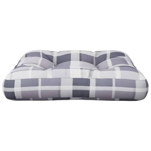 Hynde til pallesofa 58x58x10 cm gråternet mønster