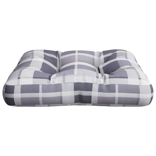 Hynde til pallesofa 58x58x10 cm gråternet mønster