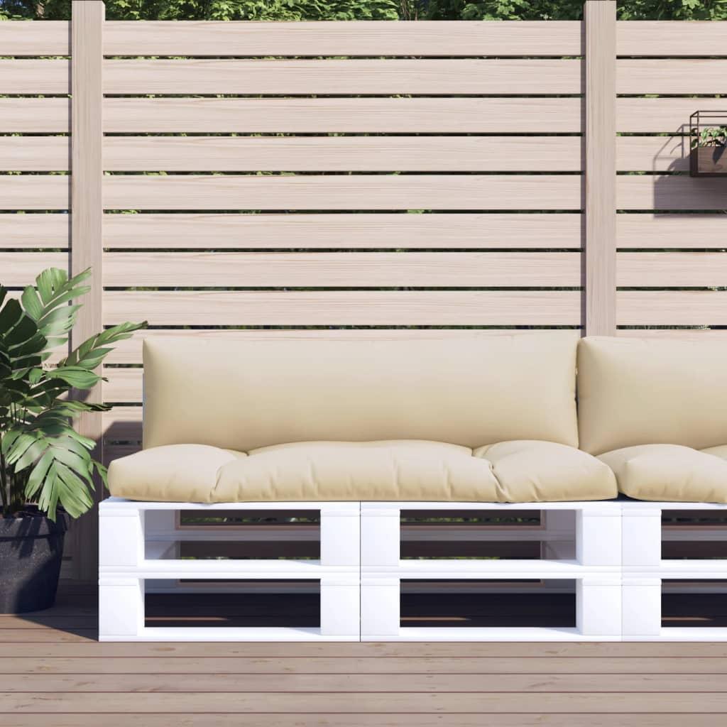 Pallehynder 2 stk. stof beige