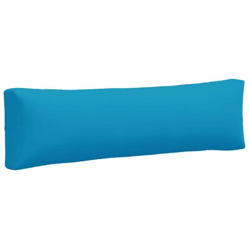 Hynder til pallesofa 2 stk. stof blå