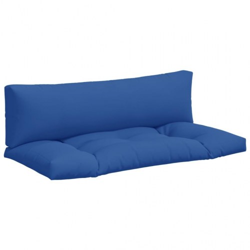 Hynder til pallesofa 2 stk. stof kongeblå