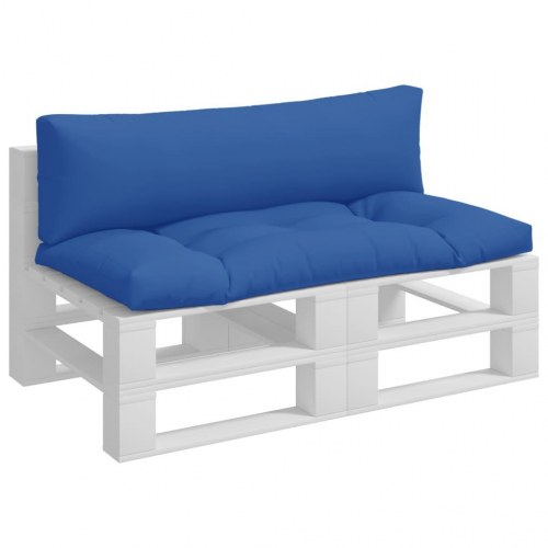 Hynder til pallesofa 2 stk. stof kongeblå