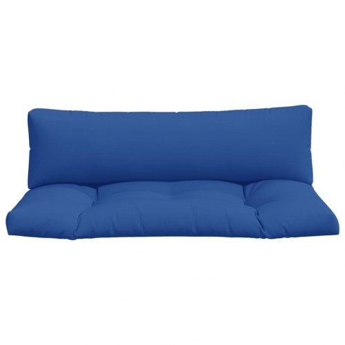 Hynder til pallesofa 2 stk. stof kongeblå