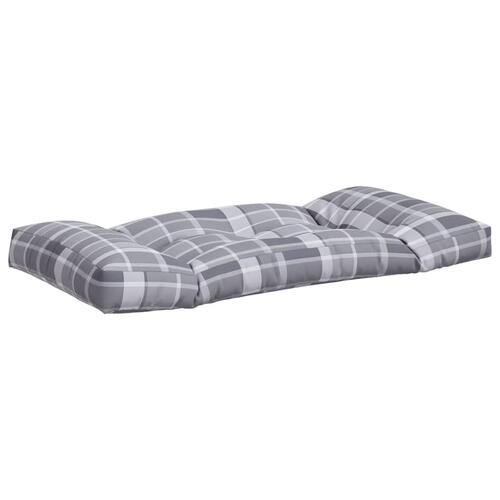 Hynder til pallesofa 2 stk. gråternet mønster