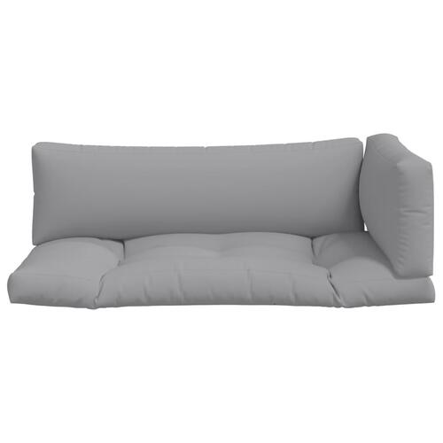 Hynder til pallesofa 3 stk. grå