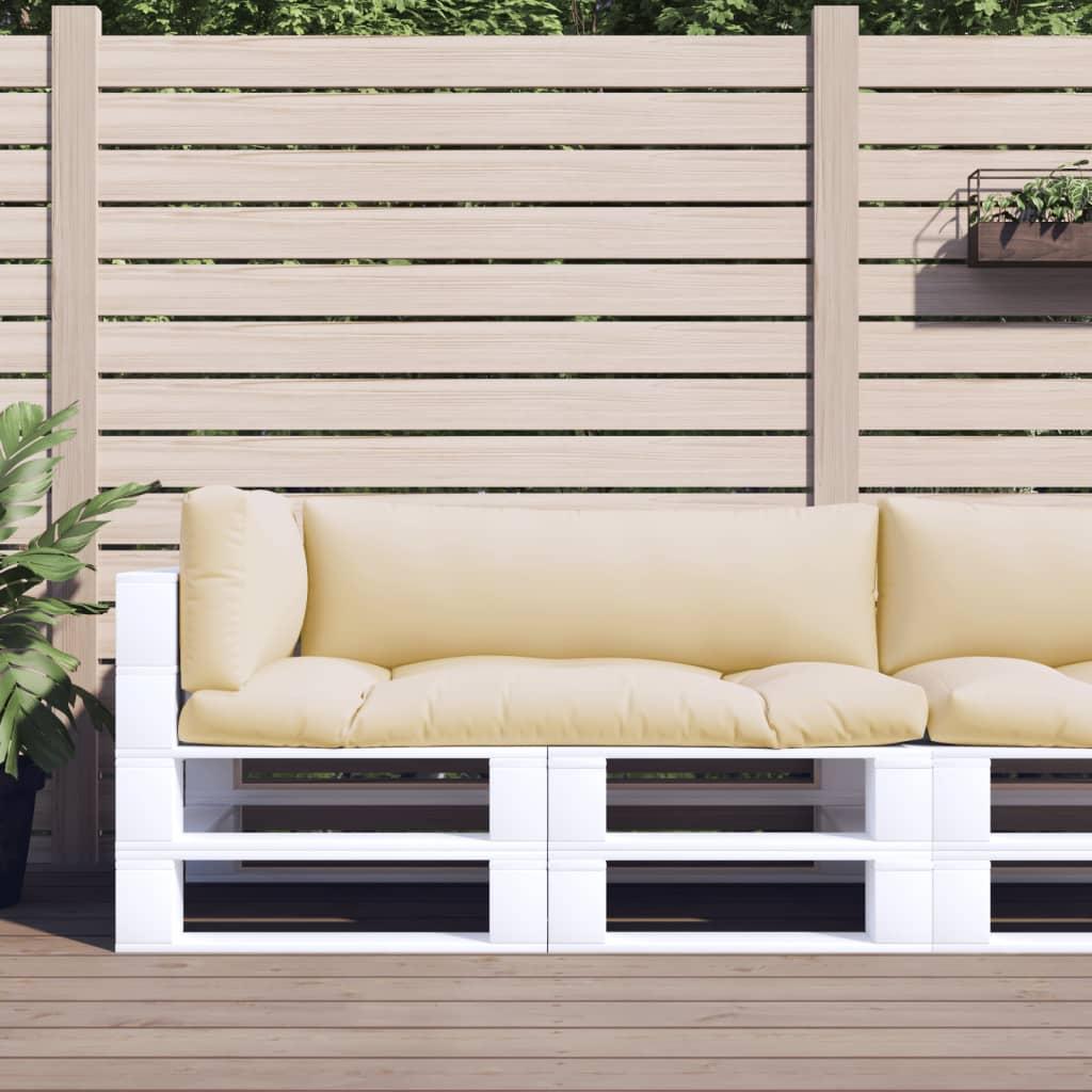 Pallehynder 3 stk. stof beige