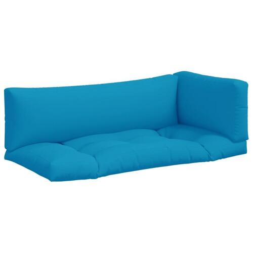 Hynder til pallesofa 3 stk. blå
