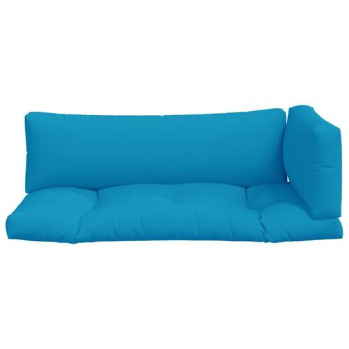 Hynder til pallesofa 3 stk. blå