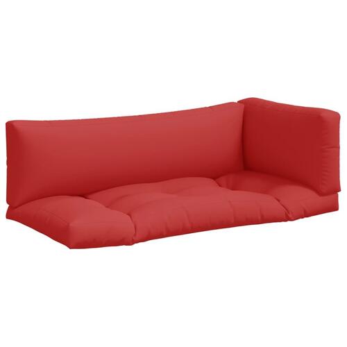 Hynder til pallesofa 3 stk. rød