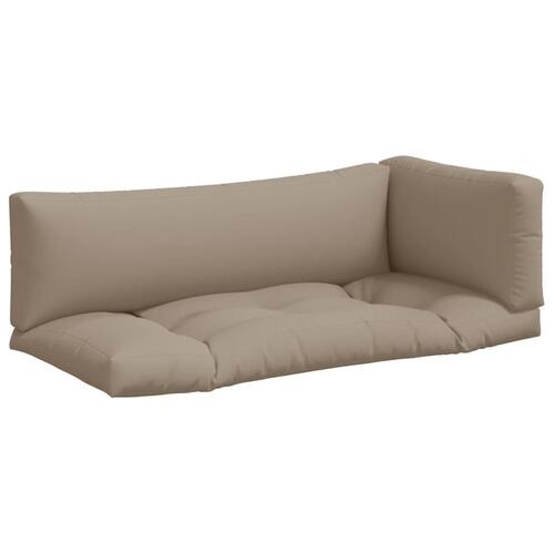 Hynder til pallesofa 3 stk. gråbrun