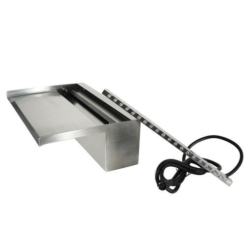 vandfald med LED'er Niagara 90 cm rustfrit stål 1312126