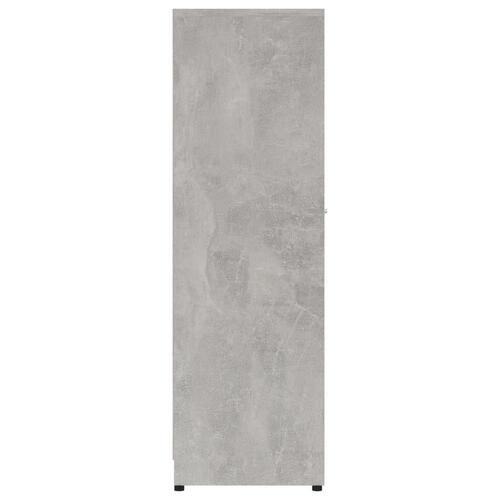 Badeværelsesskab 30x30x95 cm konstrueret træ betongrå