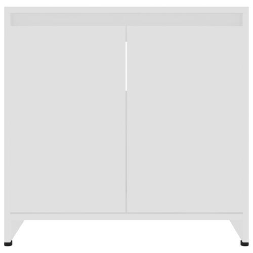 Badeværelsesskab 60x33x61 cm konstrueret træ hvid