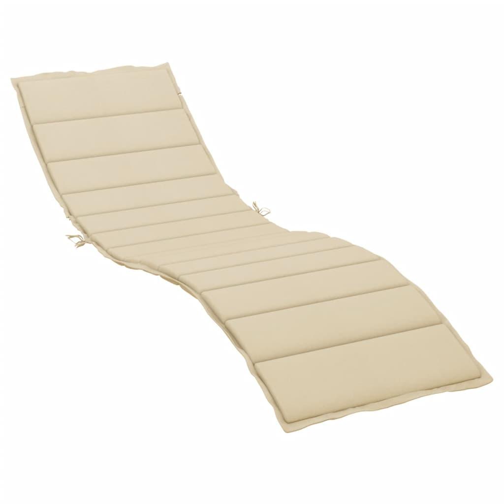 Hynde til liggestol 200x70x3 oxfordstof beige
