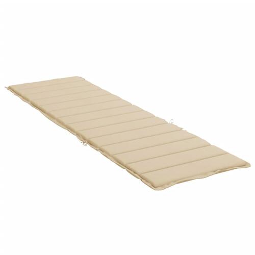 Hynde til liggestol 200x70x4 cm stof beige