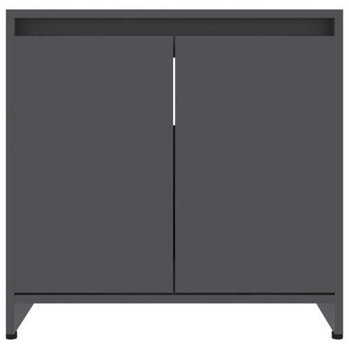 Badeværelsesskab 60x33x61 cm spånplade grå