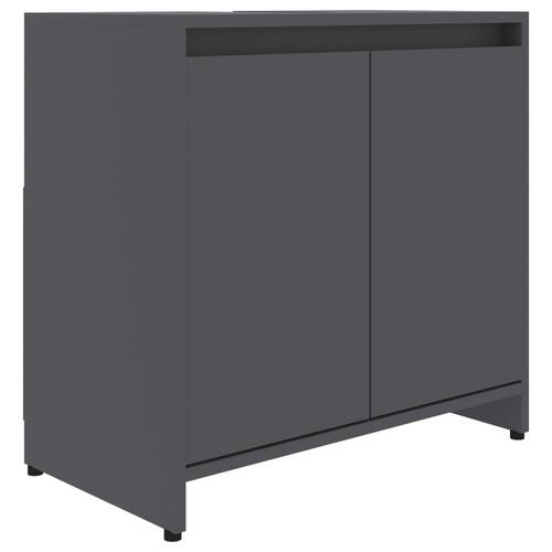 Badeværelsesskab 60x33x61 cm spånplade grå