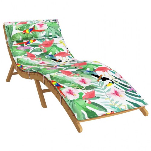 Hynde til liggestol 180x60x3 cm oxfordstof flerfarvet