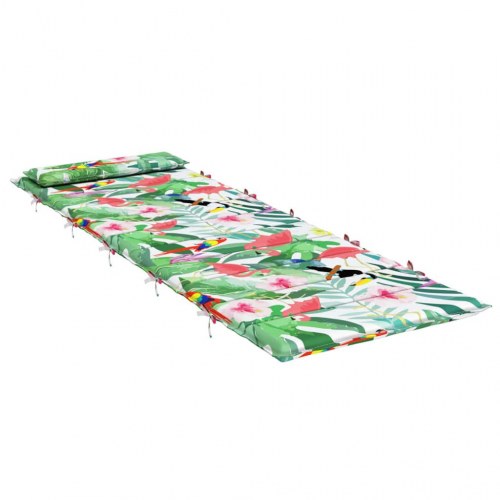 Hynde til liggestol 180x60x3 cm oxfordstof flerfarvet