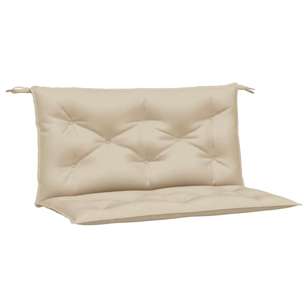 Hynder til havebænk 2 stk. 100x50x7 cm oxfordstof beige