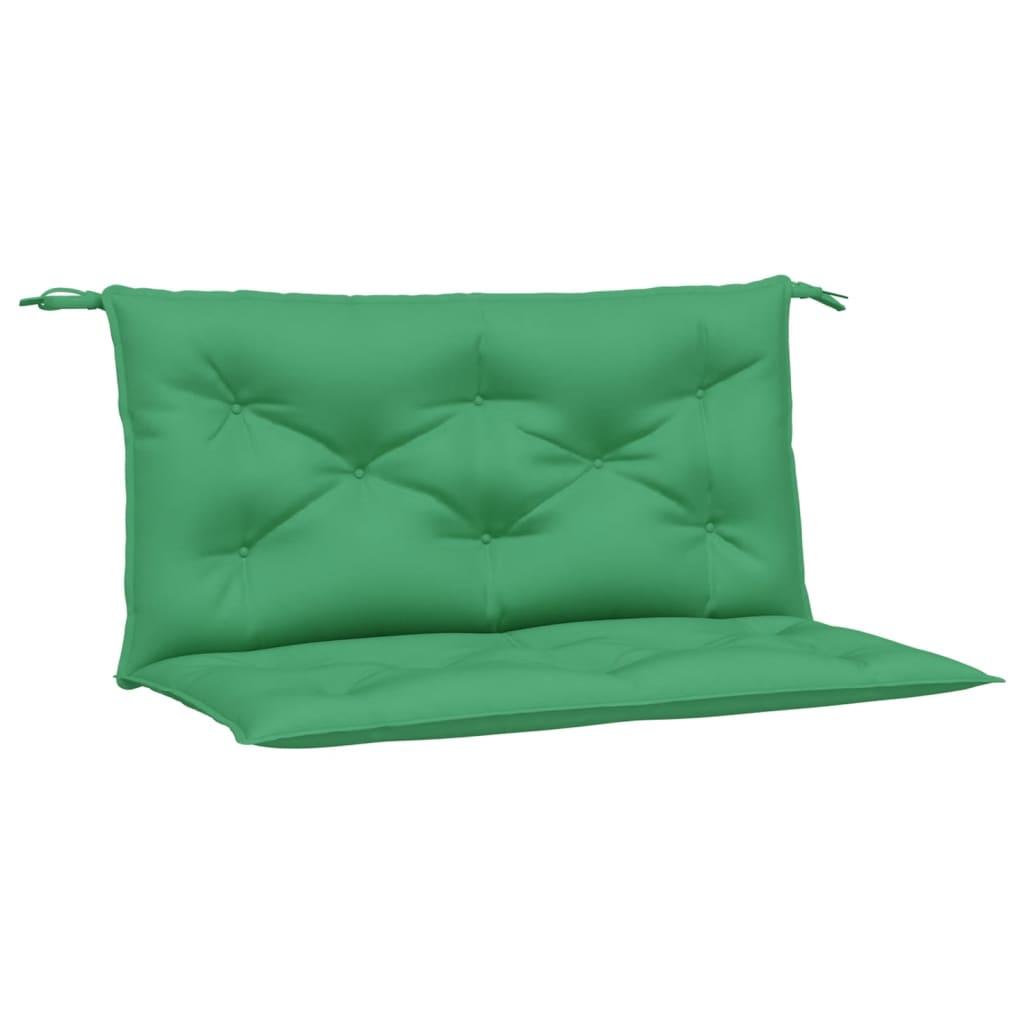 Hynder til havebænk 2 stk. 100x50x7 cm oxfordstof grøn