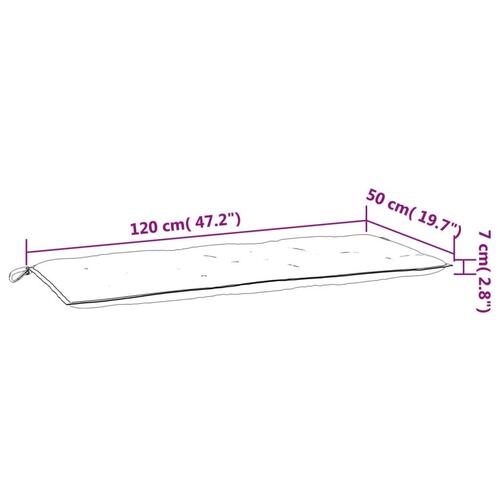 Hynde til gyngesofa 120 cm stof antracitgrå