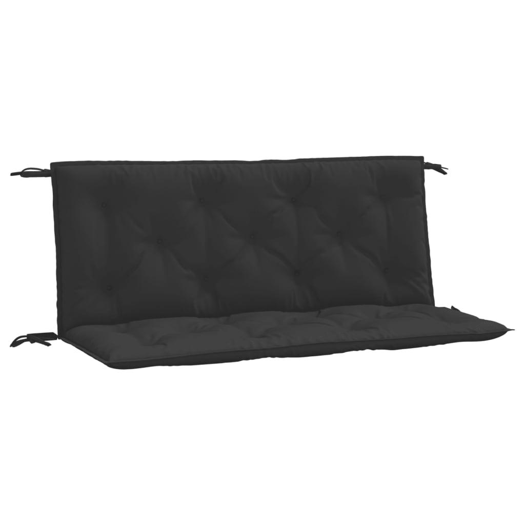 Hynder til havebænk 2 stk. 120x50x7 cm oxfordstof sort